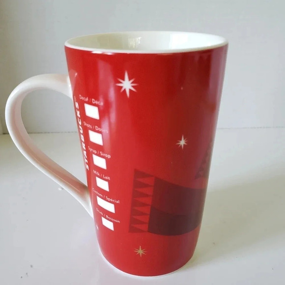 Starbucks 2012 Winking Snowman Tall 16 oz Ceramic Coffee Mug. - Picture 2 of 8